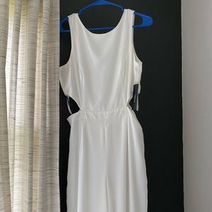 Lulu’s Moments to Remember white jumpsuit NWT